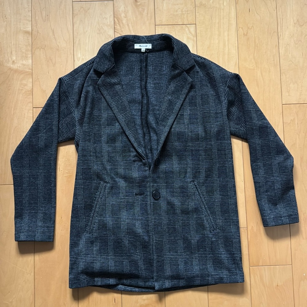 Madewell plaid blazer - XS